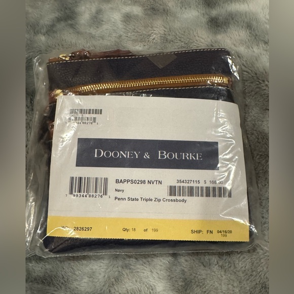 Dooney & Bourke Penn State Nittany Lions Navy Crossbody Bag with Dust Bag NEW - Picture 14 of 15